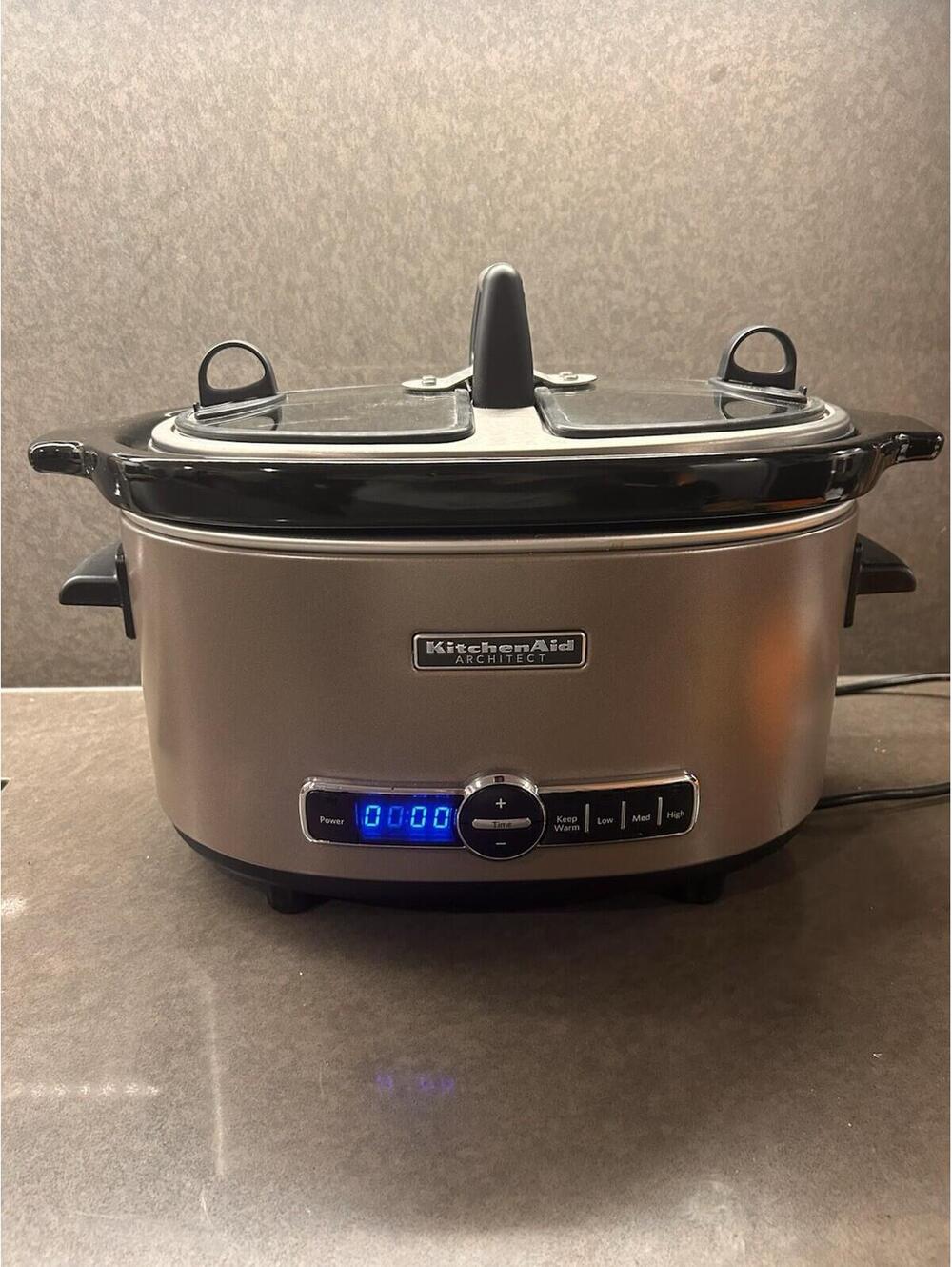 KitchenAid Architect 6-Quart Slow Cooker w/ Easy Serve Lid KSC6222ACS